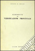 Elementi di versificazione provenzale libro