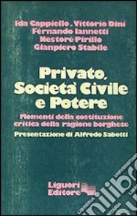 Privato, società civile e potere. Momenti della costituzione critica della ragione borghese libro