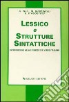 Lessico e strutture sintattiche libro