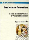 Ente locale e formazione libro