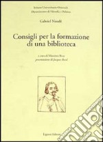 Consigli per la formazione di una biblioteca libro