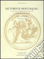 Lectures de Montesquieu. Actes du Colloque (Wolfenbüttel, 26-28 octobre 1989) libro