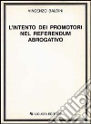 L'intento dei promotori nel referendum abrogativo libro