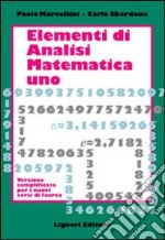 Elementi di analisi matematica 1. Versione semplificata per i nuovi corsi di laurea