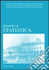 Quaderni di statistica (2003). Vol. 5 libro