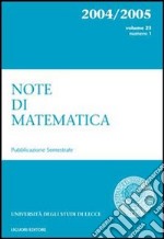 Note di matematica. Vol. 23 libro