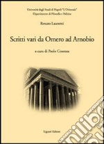 Scritti vari da Omero ad Arnobio libro