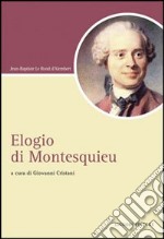 Elogio di Montesquieu libro