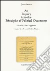 Inquiry into the principles of political oeconomy (An) libro