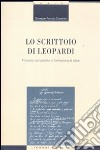 Lo scrittoio di Leopardi. Processi compositivi e formazione di «tópoi» libro di Camerino Giuseppe Antonio