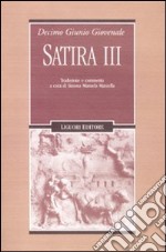 Satira III libro