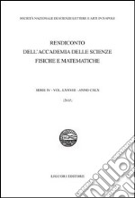 Rendiconto dell'Accademia delle scienze fisiche e matematiche. Serie IV. Vol. 78 libro