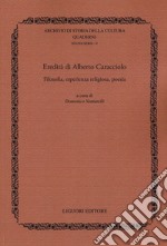 Eredità di Alberto Caracciolo. Filosofia, esperienza religiosa, poesia libro