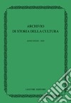 Archivio di storia della cultura (2020). Vol. 33 libro