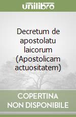 Decretum de apostolatu laicorum (Apostolicam actuositatem) libro