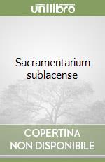 Sacramentarium sublacense libro