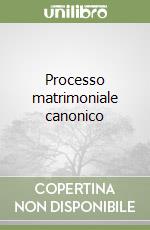 Processo matrimoniale canonico libro