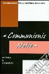 «Communionis notio». Lettera e commenti. Testo latino e italiano libro