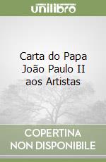 Carta do Papa João Paulo II aos Artistas libro