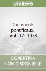 Documents pontificaux. Vol. 17: 1978 libro