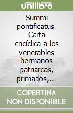 Summi pontificatus. Carta encíclica a los venerables hermanos patriarcas, primados, arzobispos, obispos y demás ordinarios en paz y comunión con la Sede Apostólica libro