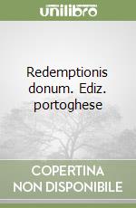 Redemptionis donum. Ediz. portoghese libro