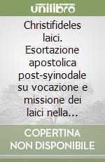 Christifideles laici. Esortazione apostolica post-syinodale su vocazione e missione dei laici nella chiesa del mondo libro