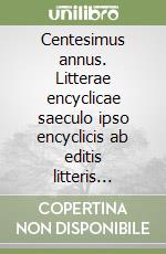 Centesimus annus. Litterae encyclicae saeculo ipso encyclicis ab editis litteris «Rerum novarum» transacto libro