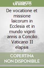 De vocatione et missione laicorum in Ecclesia et in mundo viginti annis a Concilio Vaticano II elapsis libro
