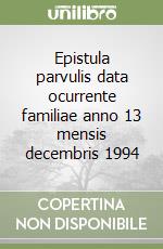 Epistula parvulis data ocurrente familiae anno 13 mensis decembris 1994 libro