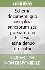 Schema documenti quo disciplina sanctorum seu poenarum in Ecclesia latina denuo ordinatur libro