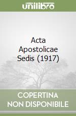 Acta Apostolicae Sedis (1917) libro