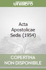 Acta Apostolicae Sedis (1954) libro