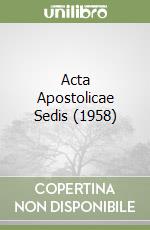 Acta Apostolicae Sedis (1958) libro