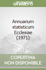 Annuarium statisticum Ecclesiae (1971) libro