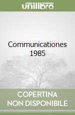 Communicationes 1985 libro