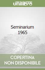 Seminarium 1965 libro