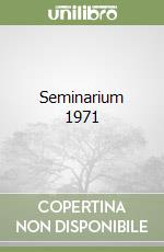 Seminarium 1971 libro