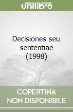 Decisiones seu sententiae (1998) libro