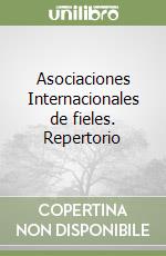 Asociaciones Internacionales de fieles. Repertorio libro