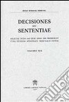 Rotae Romanae decisiones seu sententiae. Decisiones seu sententiae. Selectae inter eas quae anno 2000 prodierunt cura eiusdem Apostolici tribunalis editae. Vol. 92 libro