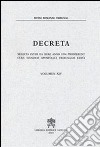 Decreta selecta inter ea quae anno 1996 prodierunt cura eiusdem Apostolici Tribunalis edita. Vol. 14 libro