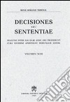 Rotae Romanae decisiones seu sententiae. Decisiones seu sententiae. Selectae inter eas quae anno 2001 prodierunt cura eiusdem Apostolici tribunalis editae. Vol. 93 libro