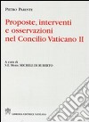 Proposte, interventi e osservazioni nel Concilio Vaticano II libro