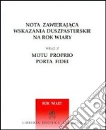 Nota zawierajaca wskazania duszpasterskie na rok wiary-Nota con indicazioni pastorali per l'anno della fede libro