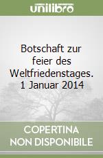 Botschaft zur feier des Weltfriedenstages. 1 Januar 2014 libro