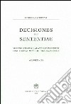 Decisiones seu sententiae. Selectae inter eas quae anno 2007 prodierunt cura eiusdem apostolici tribunalis editae. Vol. 99 libro di Rotae romanae tribunal (cur.)