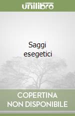 Saggi esegetici libro