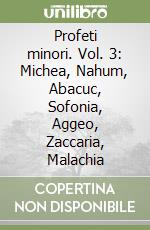 Profeti minori. Vol. 3: Michea, Nahum, Abacuc, Sofonia, Aggeo, Zaccaria, Malachia libro