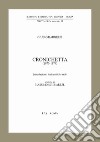 Cronichetta (1875-1879) libro